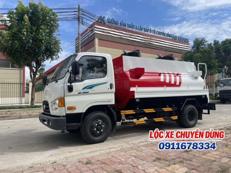 Xe bồn xăng dầu 5 khối Hyundai Mighty W750